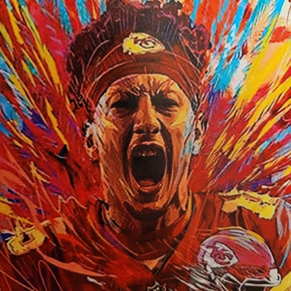 NFL KC Chiefs Patrick Mahomes Tin Sign - Picture 3 of 5